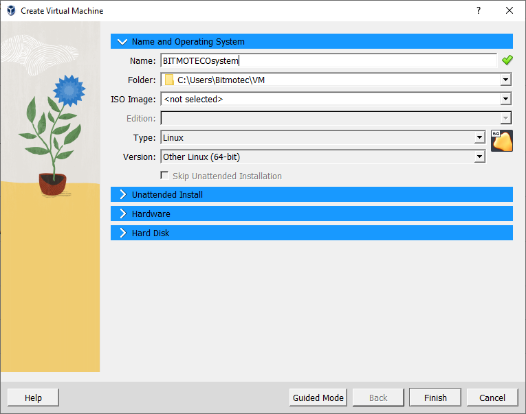 Create VM - name